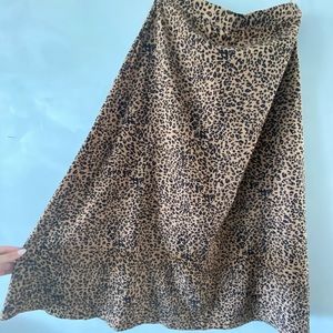 NEVER WORN. Cheetah A-Line Long Skirt.